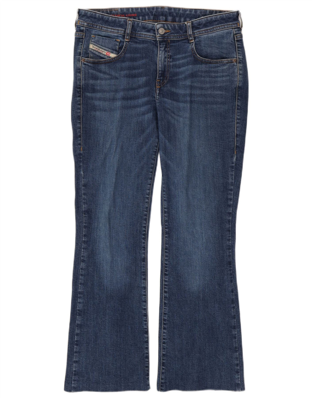 DIESEL Blugi Bootcut pentru femei W30 L28 Bumbac bleumarin