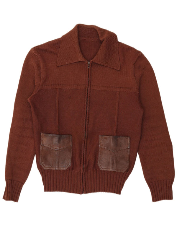 Pulover cardigan pentru femei Rainbow IT 48 XL Lână maro