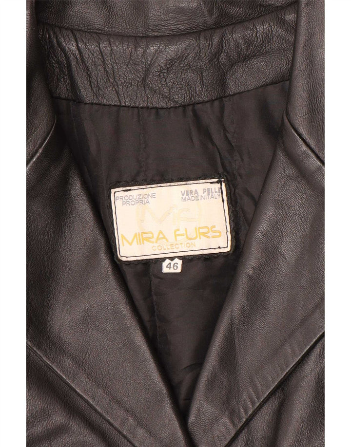 Jachetă de piele pentru femei Mira Furs IT 46, mare, neagră