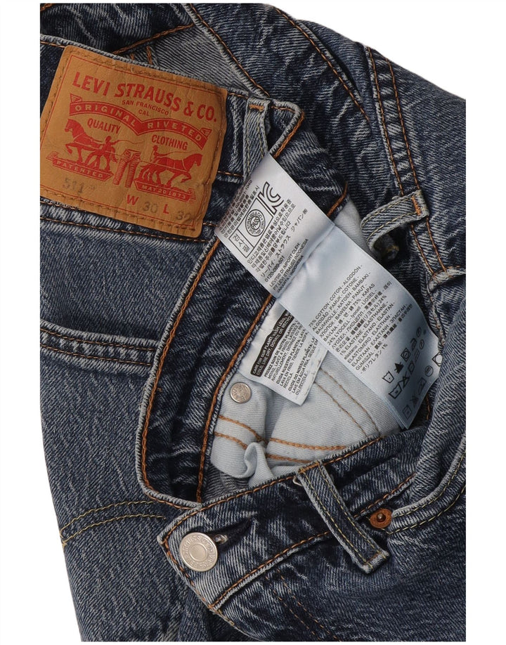 Blugi Levi's 511 Slim pentru bărbați W30 L27 Bumbac albastru