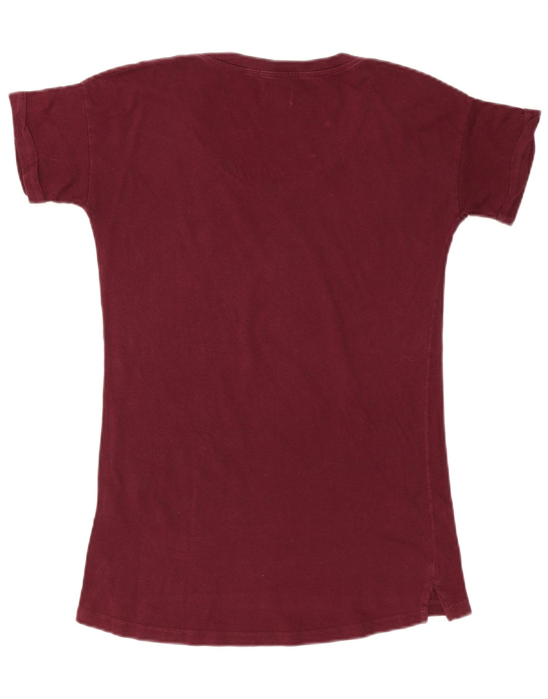 Tricou grafic Converse pentru femei Top UK 14 Medium Burgundy Bumbac
