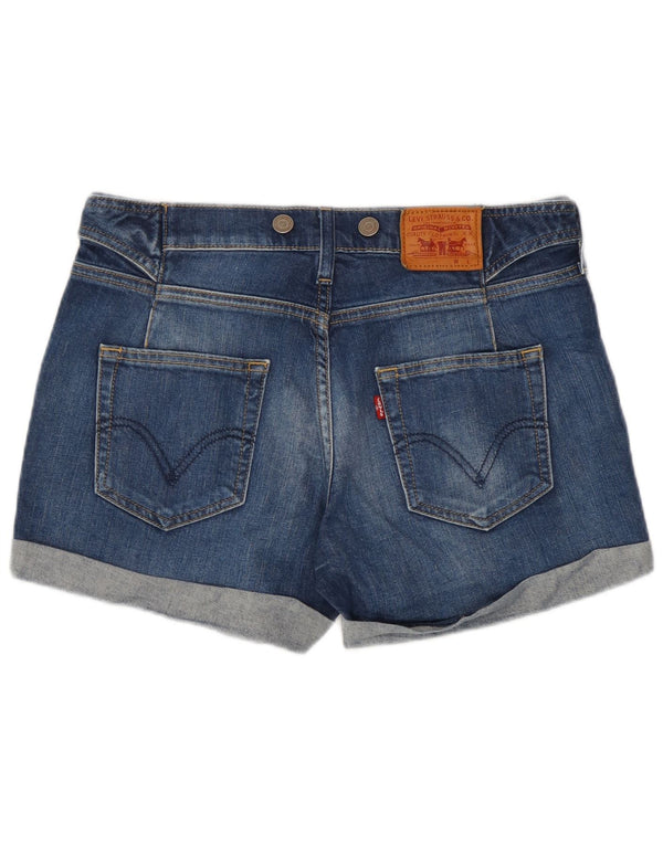 Pantaloni scurți din blugi Levi's pentru femei W30, bumbac albastru mediu