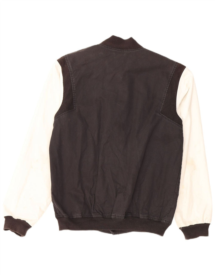 Jachetă pentru bărbați Adidas Graphic Varsity UK 38 Medium Black Colorblock Bumbac