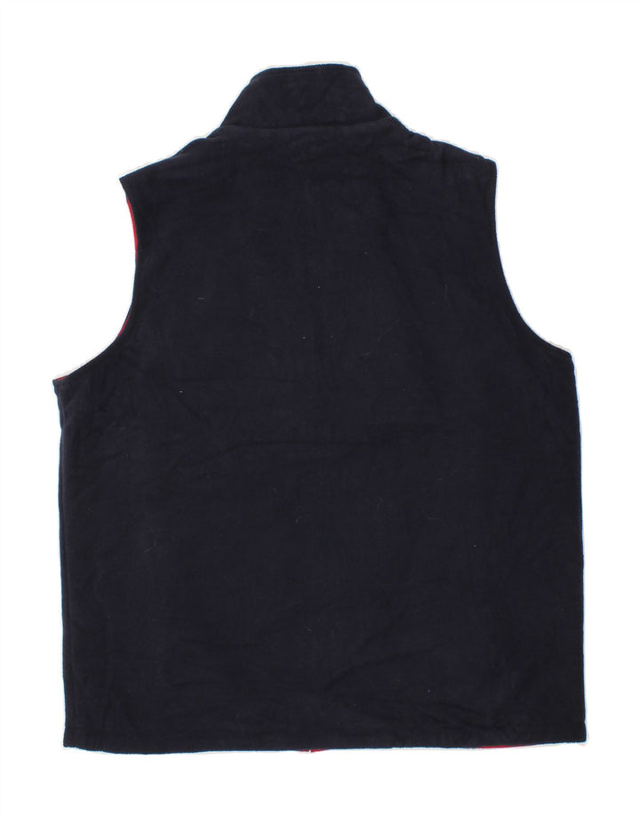 IZOD Mens Reversible Gilet UK 38 Medium Red Colourblock Polyester Vintage Izod and Second-Hand Izod from Messina Hembry 
