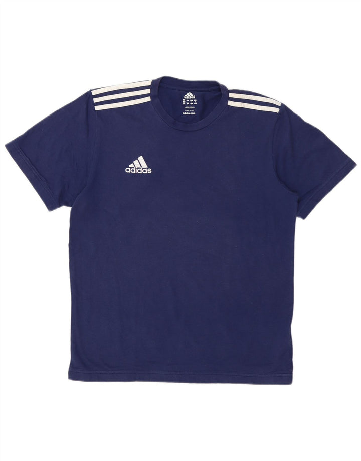 Tricou pentru bărbați ADIDAS Top UK 38/40 Medium Bleumarin Bumbac