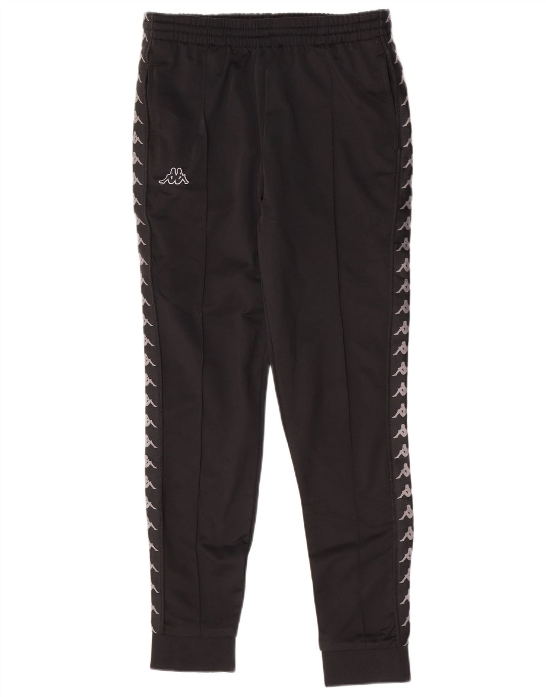 Pantaloni de trening cu grafică pentru bărbați Kappa Pantaloni de jogging Poliester mediu negru