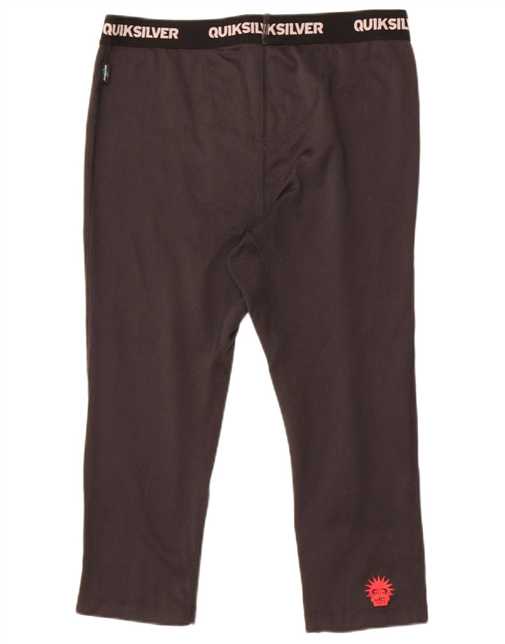 Leggings Capri grafic Quiksilver pentru bărbați, mari, negri