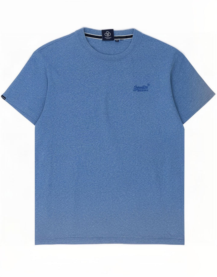 Tricou Superdry pentru bărbați Top Medium Blue Pete Bumbac