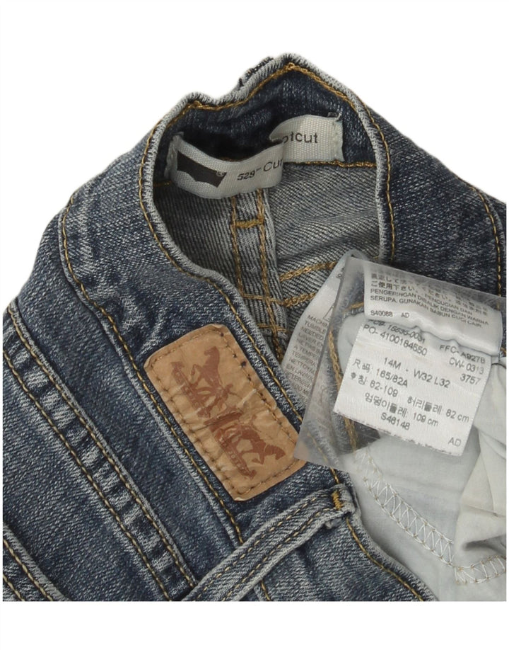 Blugi LEVI'S 529 Curvy Bootcut W32 L32 Bumbac albastru