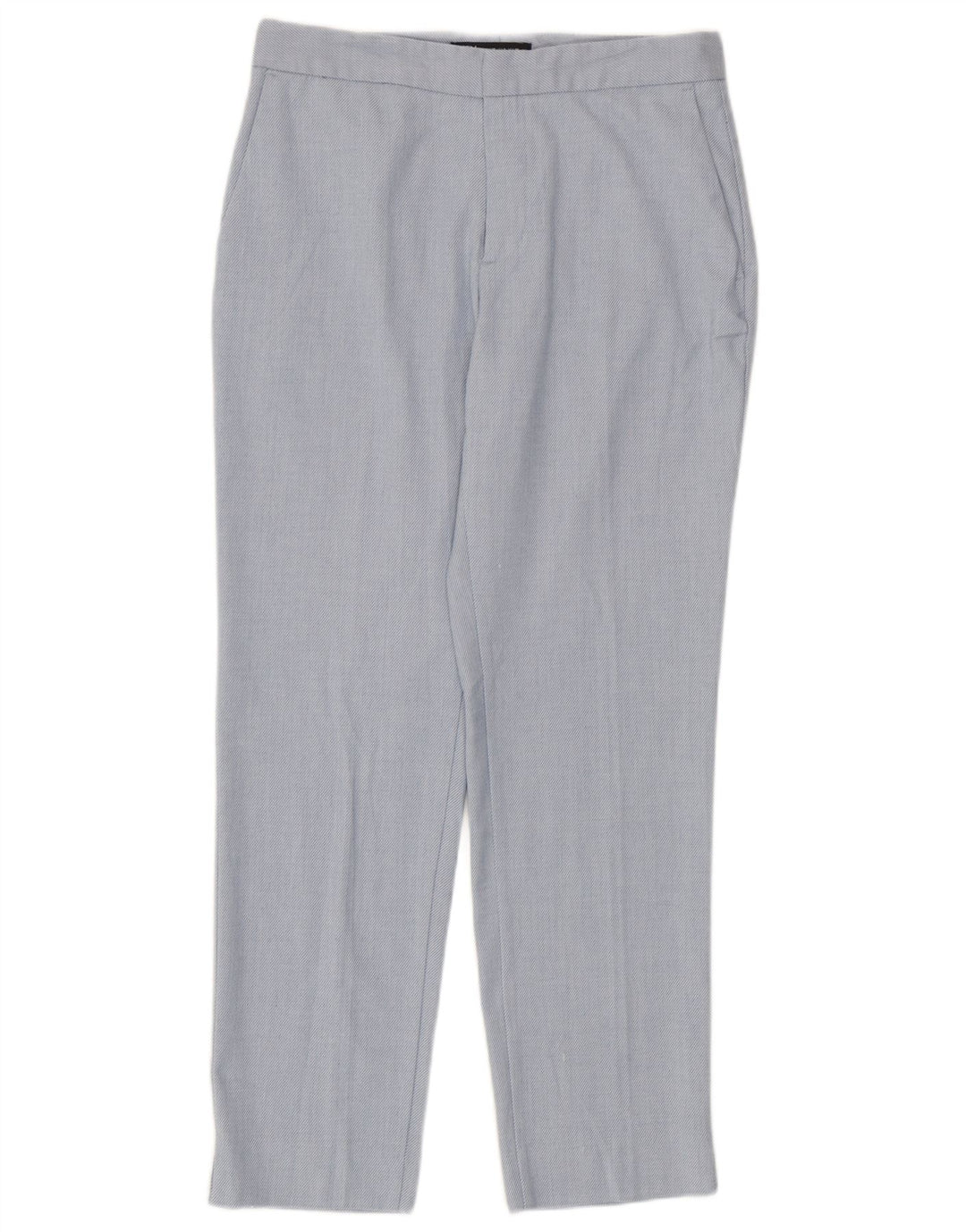 Pantaloni chino drepți pentru femei Zara EU 38 Mici L28 L27 Poliester albastru