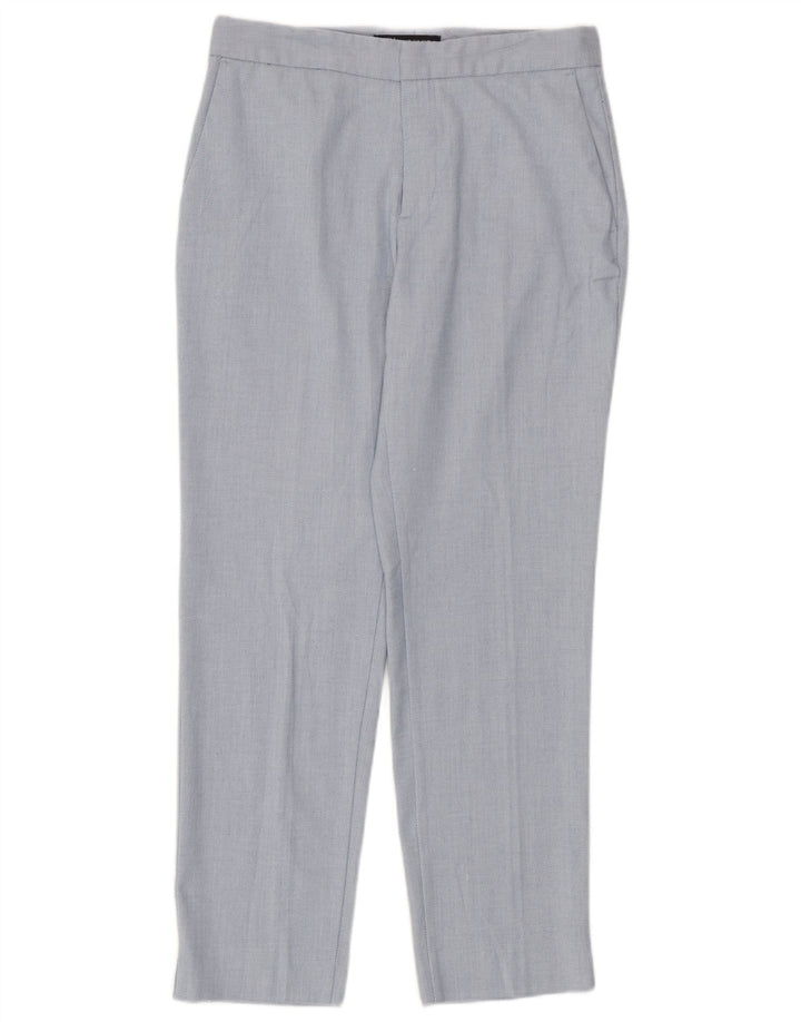 Pantaloni chino drepți pentru femei Zara EU 38 Mici L28 L27 Poliester albastru