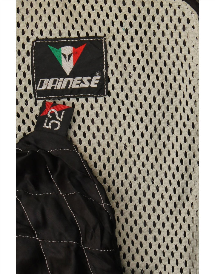 Jachetă motociclist din piele pentru bărbați Dainese IT 52 Large Black