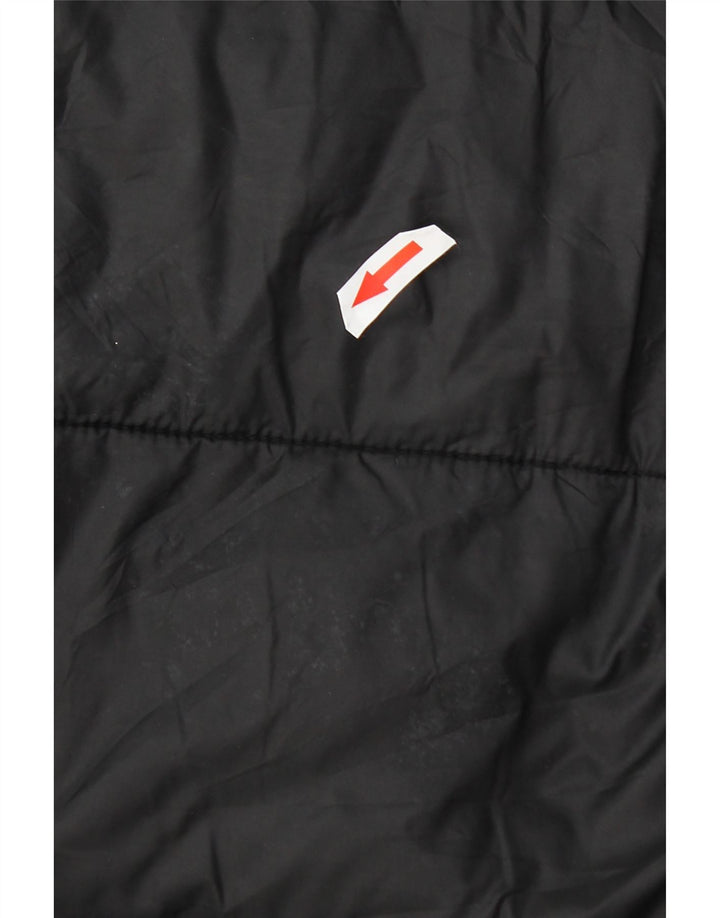 Palton căptușit cu glugă pentru femei Zara UK 14 Medium Black Nylon