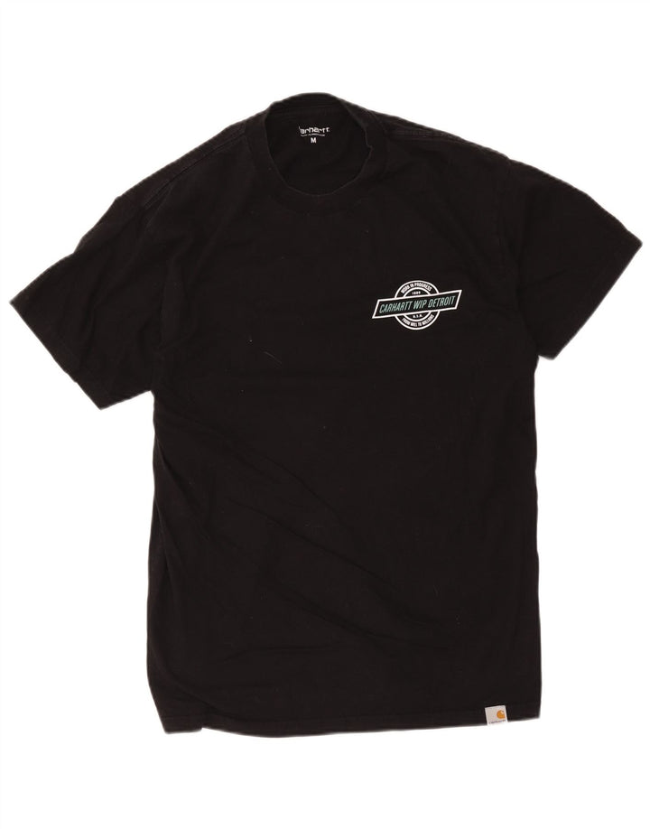 Tricou grafic pentru bărbați Carhartt Top mediu din bumbac negru