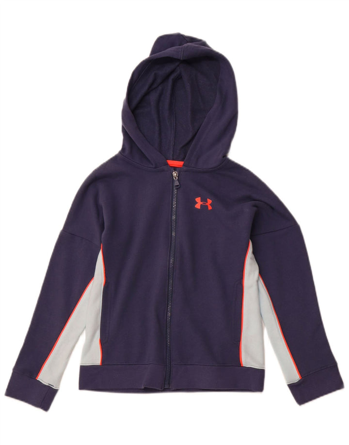 UNDER ARMOUR Pulover pentru băieți Cold Gear, cu fermoar, 7-8 ani, mic, bleumarin