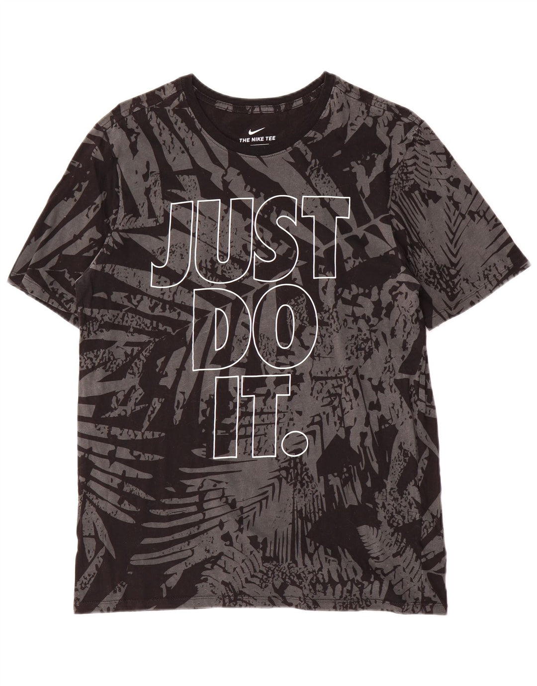 Tricou grafic Nike pentru bărbați, cu croială atletică, cu model abstract, top, gri mediu