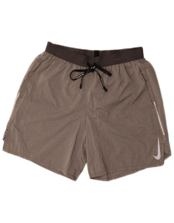 Pantaloni scurți sport Nike Dri Fit pentru bărbați, gri mediu, poliester