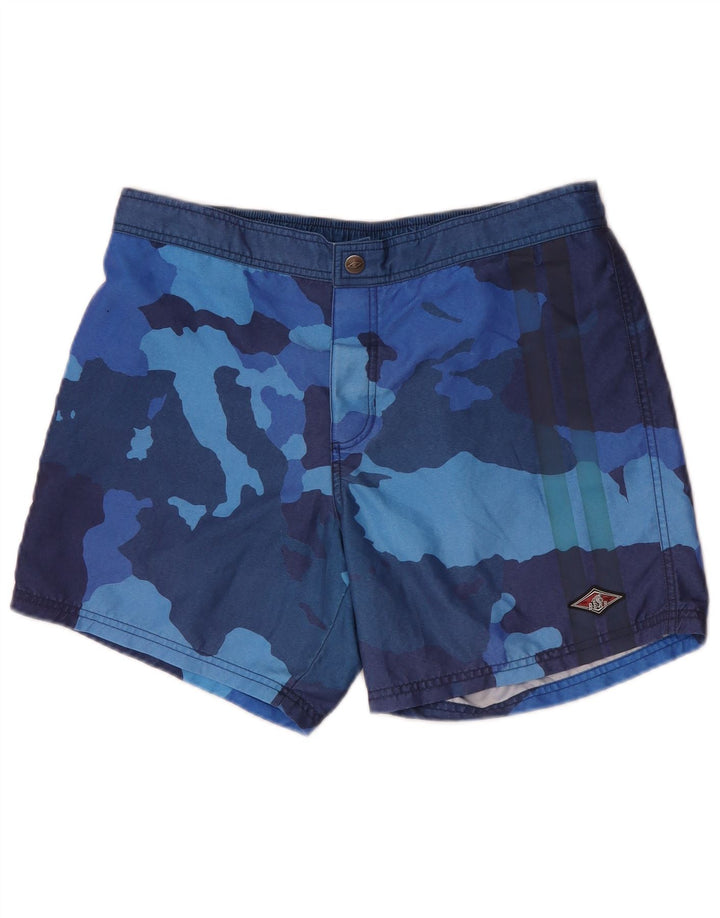 Pantaloni scurți de înot Bear pentru bărbați, mari, albastru, din poliester de camuflaj