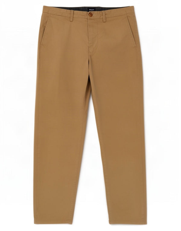Pantaloni chino drepți Gant Allister pentru bărbați L34 L30 bumbac bej