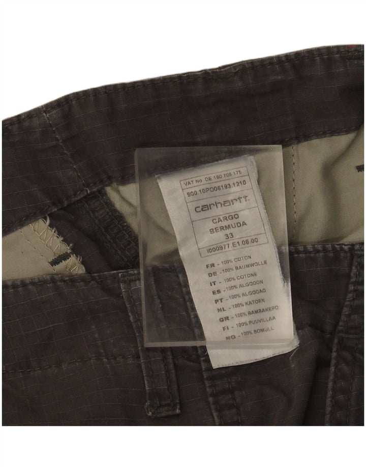 Pantaloni scurți Carhartt pentru bărbați W33, bumbac gri mediu