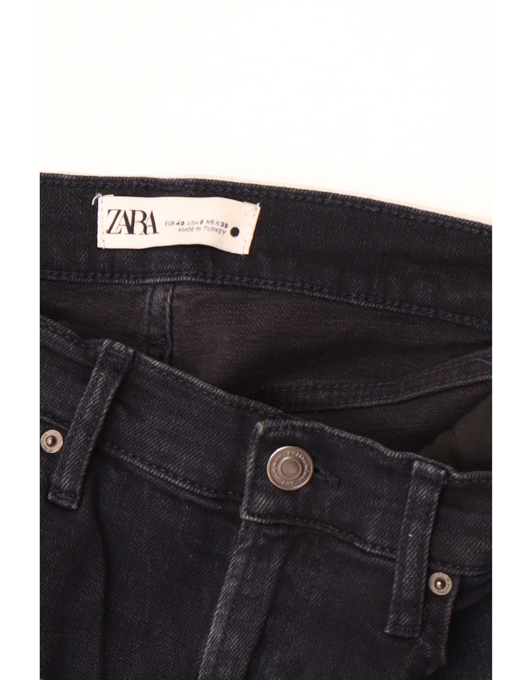 Zara Blugi drepti pentru femei EU 40 Medium W30 L26 Bleumarin