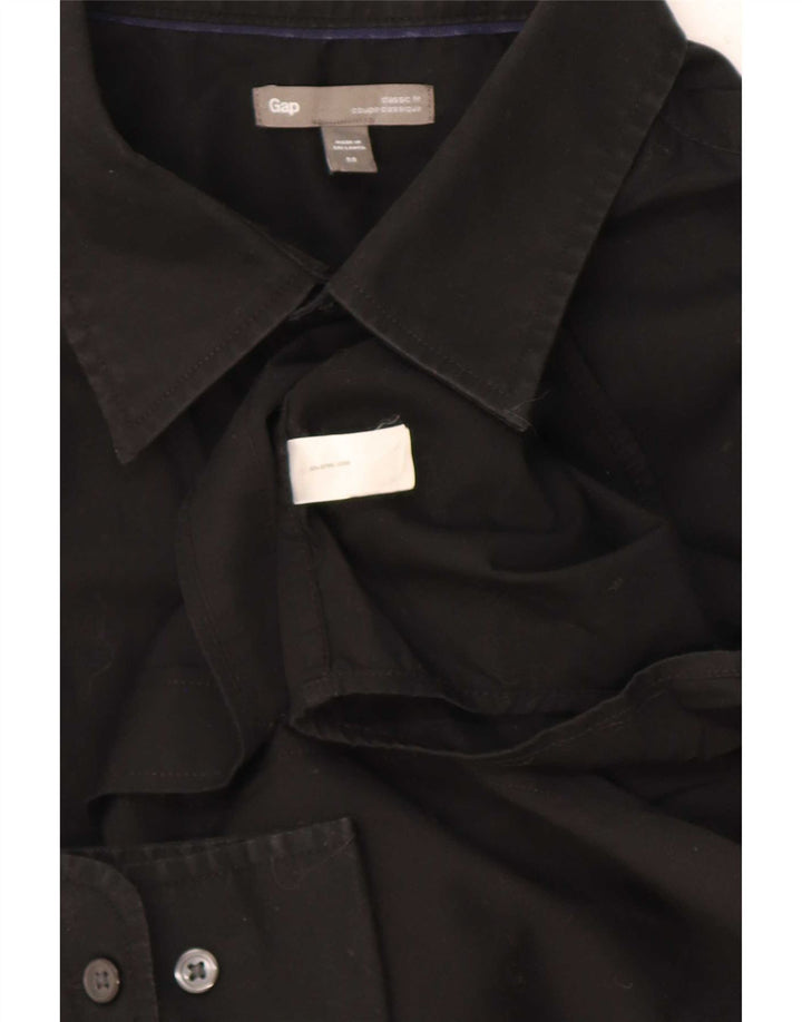 Cămașă pentru bărbați Gap Classic Fit Bumbac mediu negru