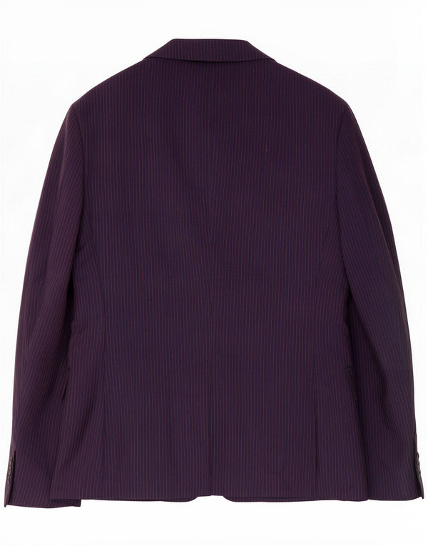 Prada Jachetă pentru bărbați cu 2 nasturi IT 52 XL bleumarin cu dungi Mohair