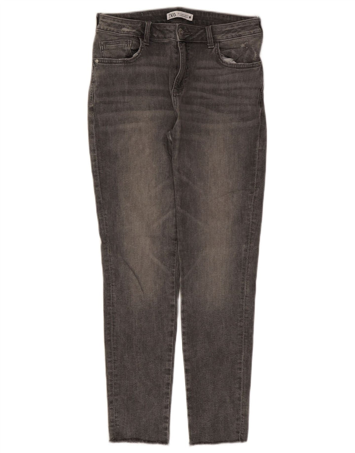 Blugi slim pentru femei Zara EU 42 Large W32 L28 Gri