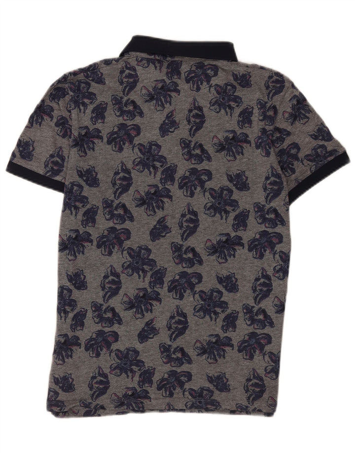 Tricou polo pentru bărbați Ted Baker Mărimea 4 mare, gri, bumbac cu flori