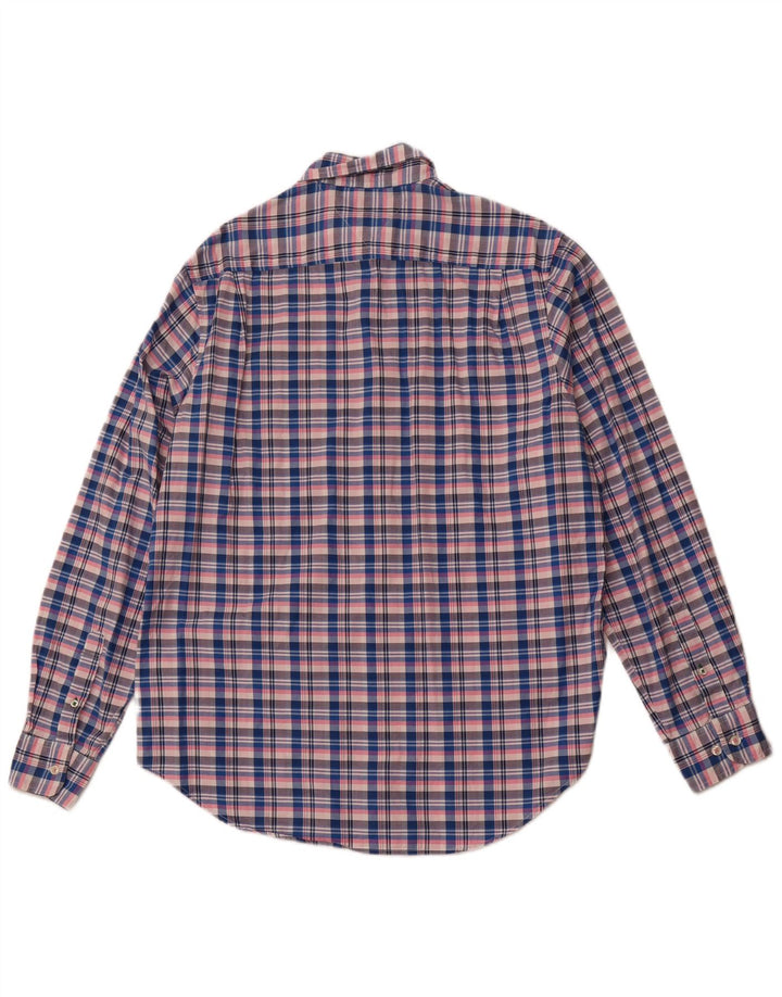 TOMMY HILFIGER Mens Classic Fit Shirt Medium Multicoloured Check Cotton
