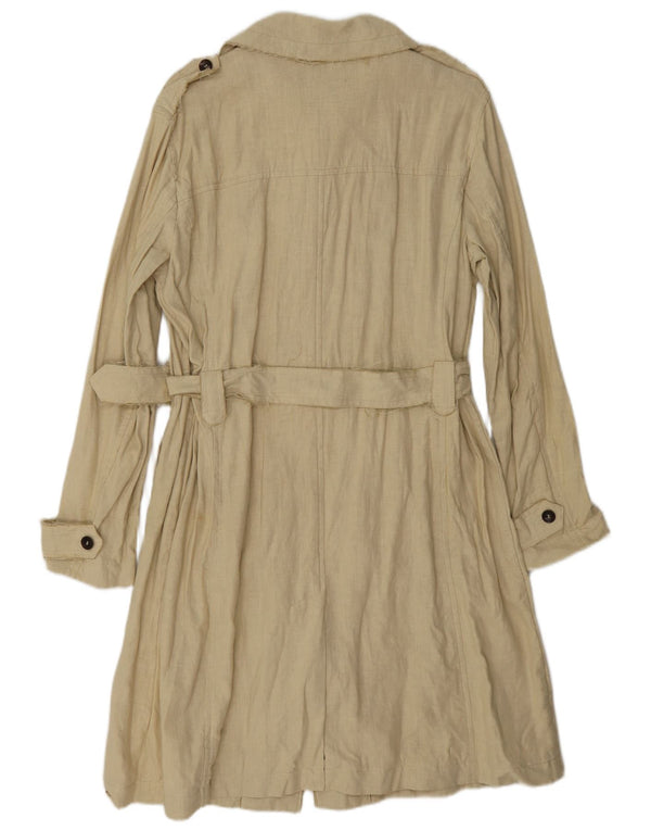 Trenci pentru femei vintage IT 46 Lyocell, bej mare