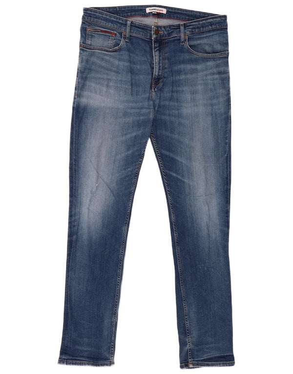 Tommy Hilfiger Mens Skinny Jeans W36 L33 Blue Cotton
