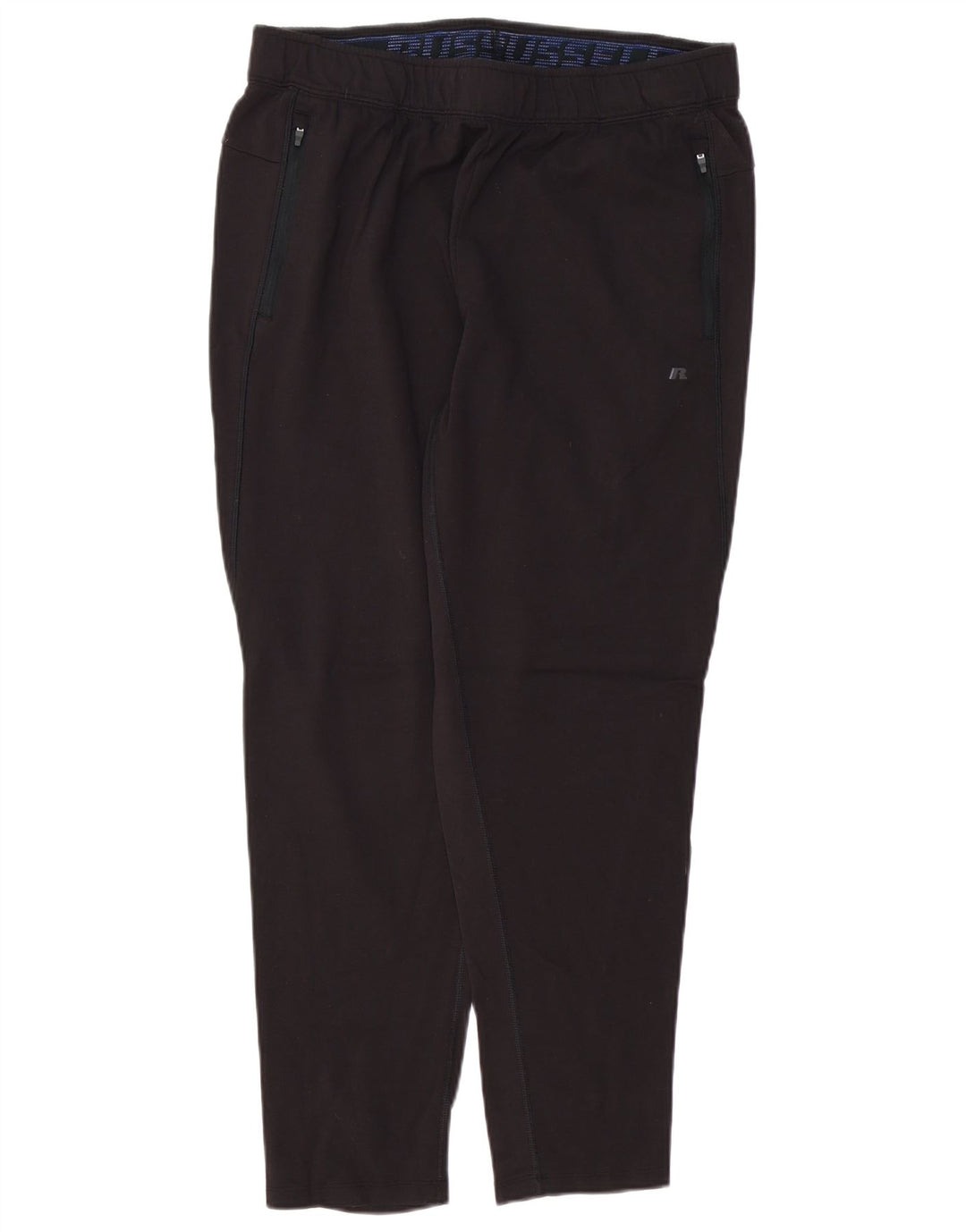 RUSSELL ATHLETIC Pantaloni de trening pentru bărbați, largi, negru, raion
