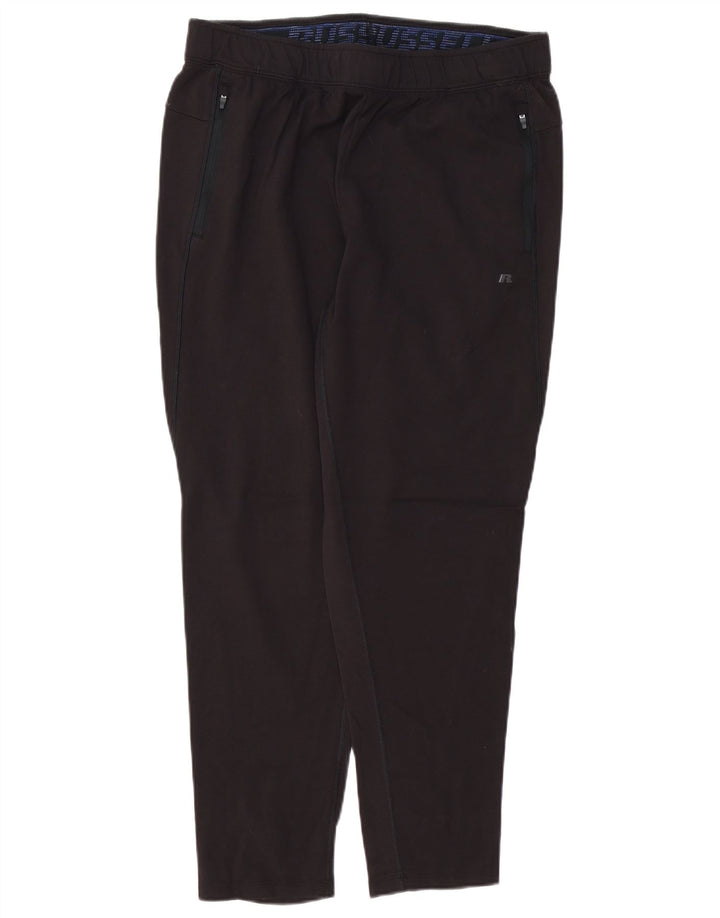RUSSELL ATHLETIC Pantaloni de trening pentru bărbați, largi, negru, raion
