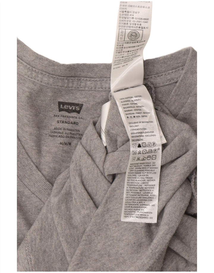 Tricou standard pentru bărbați LEVI'S Top din bumbac gri mediu