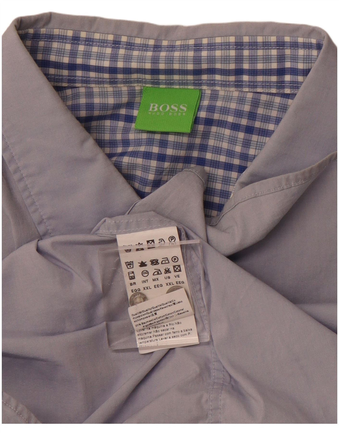 Cămașă pentru bărbați Hugo Boss 2XL, bumbac albastru