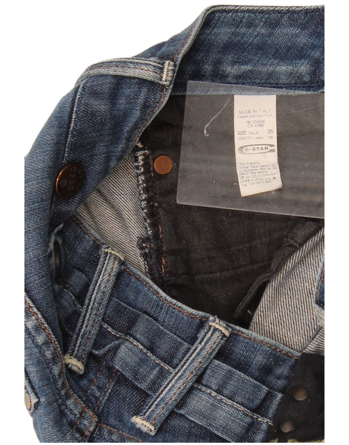 Blugi skinny pentru femei G-Star cu talie joasă W25 L34 bumbac albastru