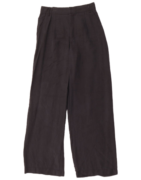 Pantaloni chino pentru femei cu picioare largi Zara XS W24 L32 Negri