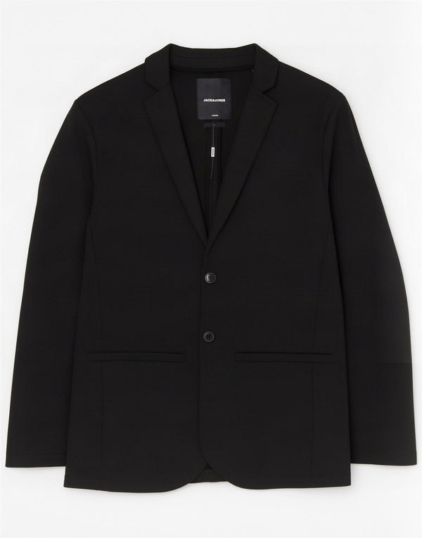 Jack & Jones Jachetă pentru bărbați cu 2 nasturi UK 36 Poliester negru mic