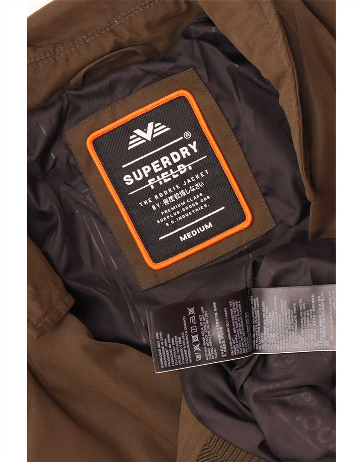 Jachetă Bomber Superdry pentru bărbați UK 38 Medium Kaki Poliester
