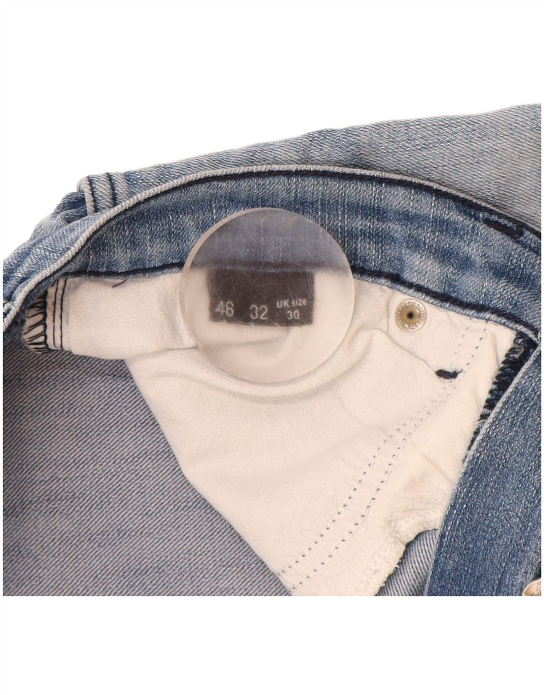 Trussardi Pantaloni scurți de blugi pentru bărbați W30, bumbac albastru mediu