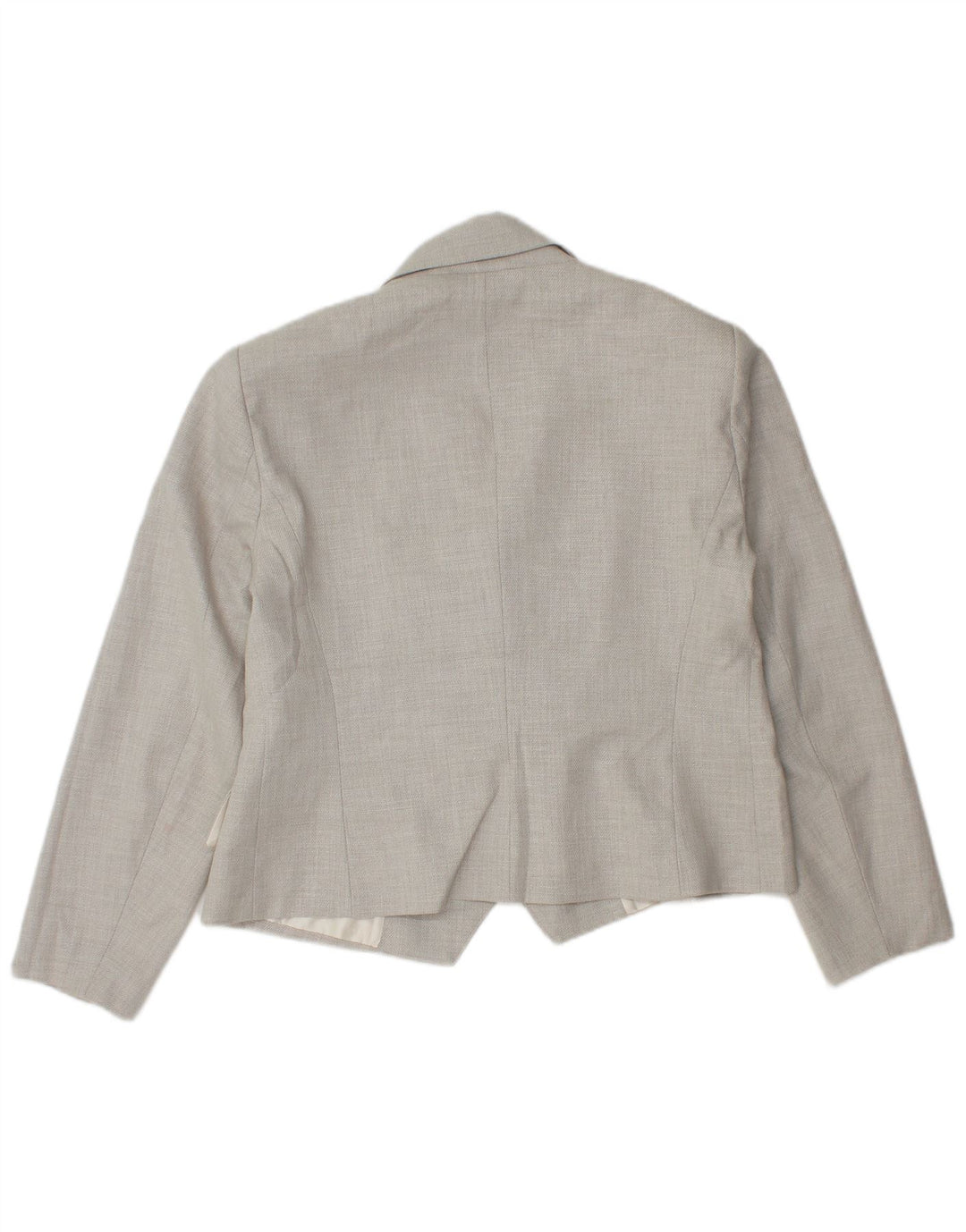 Jachetă Blazer Crop pentru Damă Zara UK 18 XL Gri Poliester