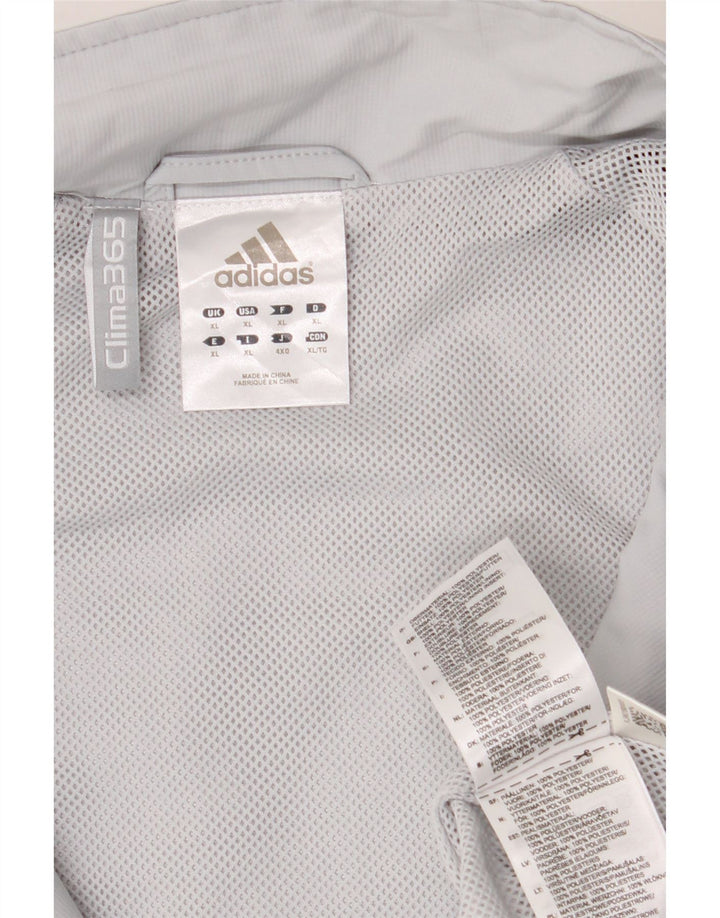 Jachetă de ploaie ADIDAS Clima 365 pentru bărbați UK 42 XL Gri poliester color bloc
