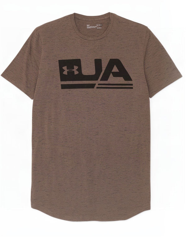 Tricou grafic Under Armour pentru bărbați Heat Gear Top Medium Brown Flecked