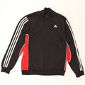 ADIDAS Mens Tracksuit Top Jacket UK 40/42 Medium Black Colourblock
