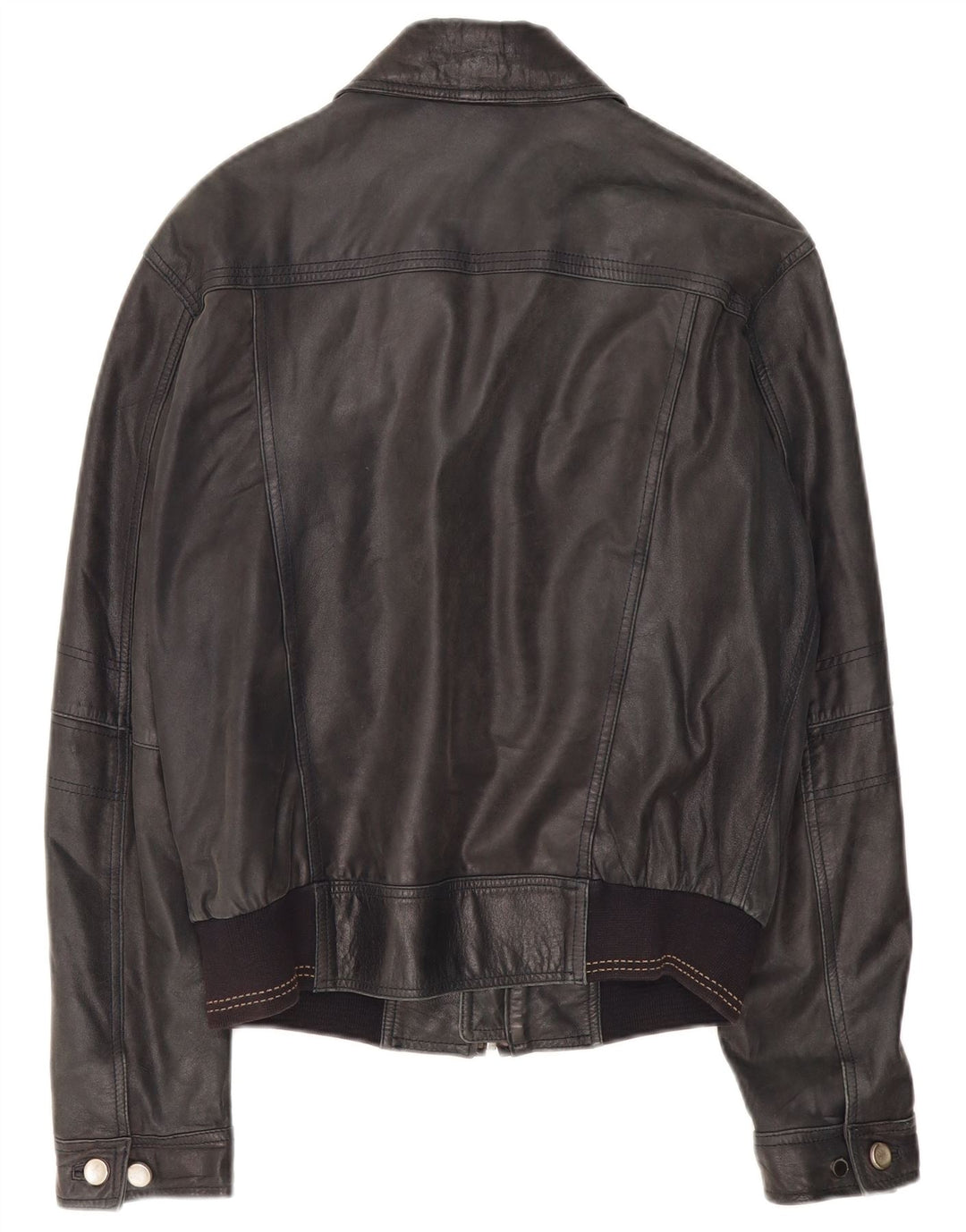 Jachetă Bomber din piele pentru bărbați Conbipel IT 48 Medium Black Leather
