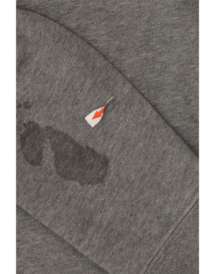 Hanorac grafic pentru bărbați Nike Pulover mare, gri, bumbac color bloc