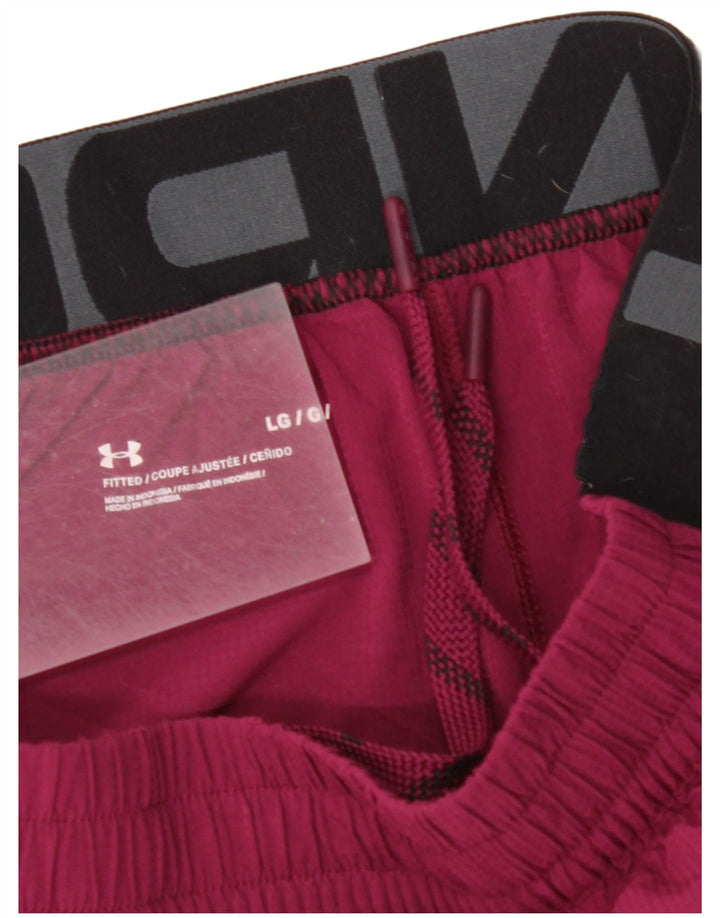 Pantaloni scurți sport grafic pentru bărbați UNDER ARMOUR, mari, burgundy
