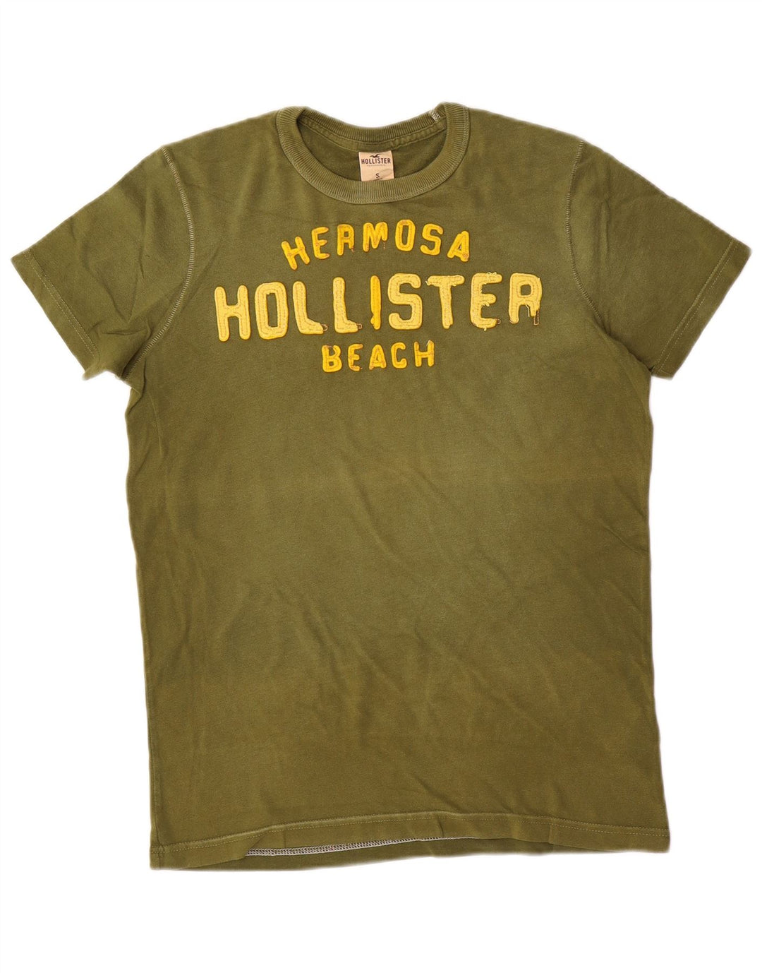 Tricou grafic Hollister pentru bărbați Top mic din bumbac kaki