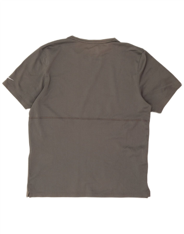 Tricou grafic Nike Dri Fit pentru bărbați Top Medium Gri Poliester